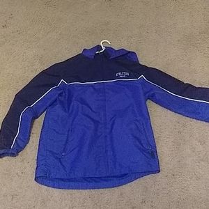 Blue Windbreaker Athletics Dept.